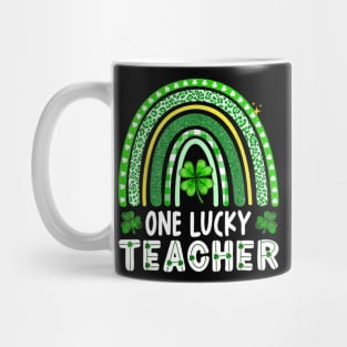 One Lucky Teacher Rainbow St Patrick’s Day Mug